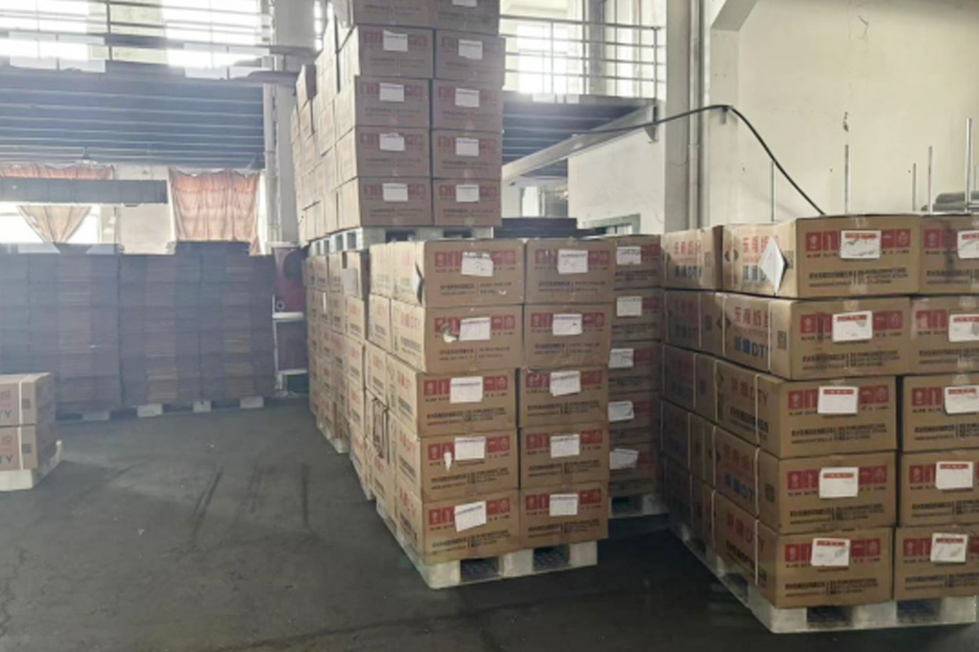 DTY gyártási késztermék terület